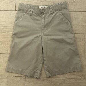 Cherokee Tan Flat Front Shorts Versatile Cotton Twill